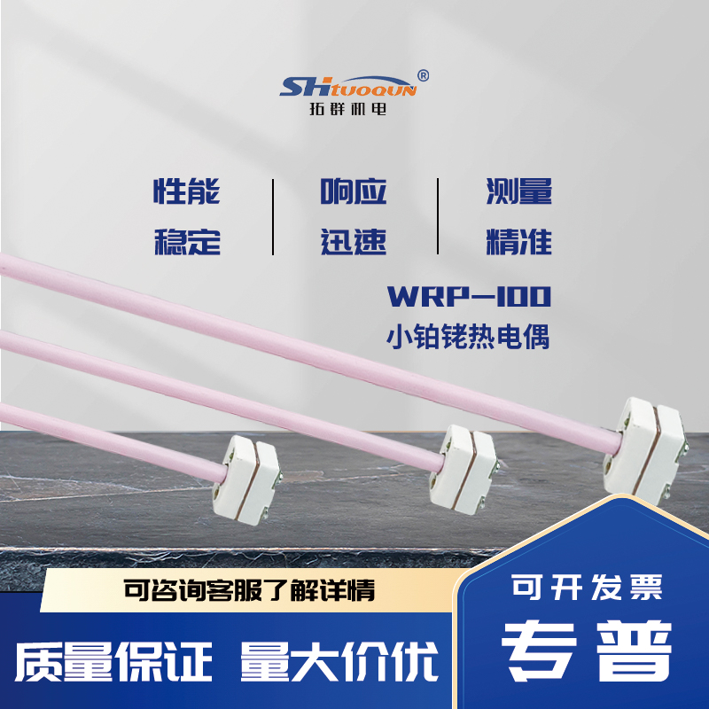 S型小铂铑热电偶耐高温99刚玉WRP-100马弗炉实验室专用温度传感器