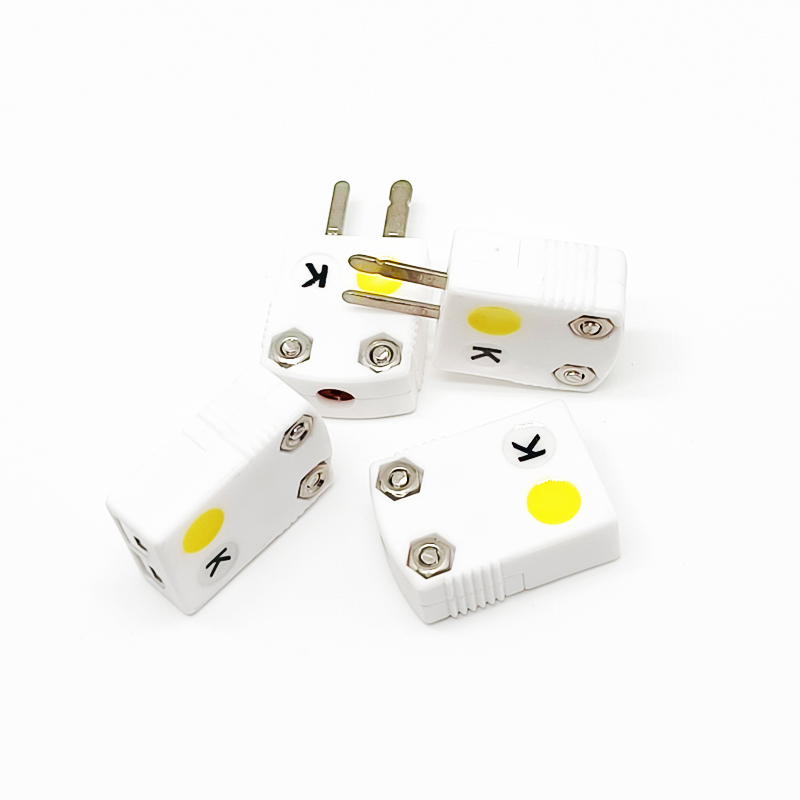 SHX-K-MF K型白色陶瓷热电偶插头插座连接器大小插头件 耐温650℃