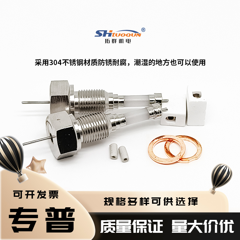 超纯氧化铝水位电极锅炉电极压入DJM1615-87304不锈钢液位电极